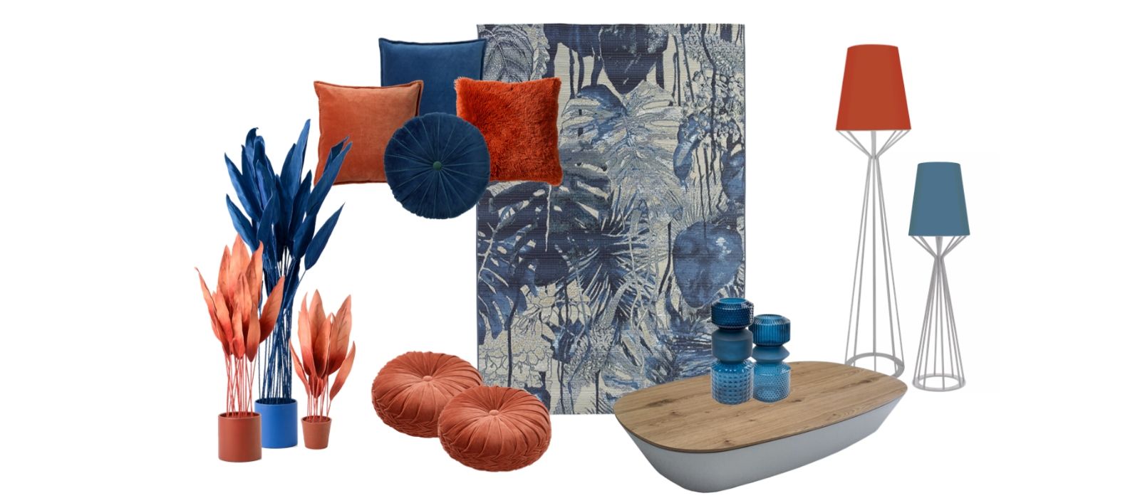 Accessoires - ambiance tropical navy blue